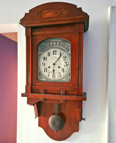 Antike pendel wanduhr regul - pendel-wanduhr, /