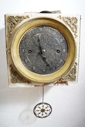 Biedermeier pendel wanduhr mit - biedermeier,