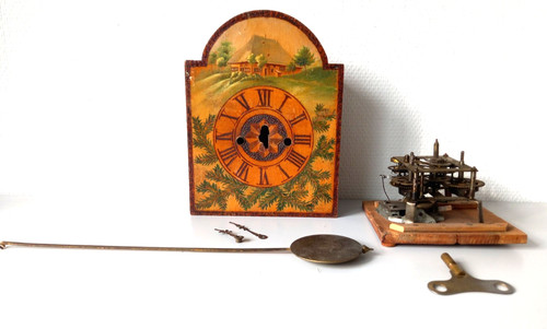 Schöne alte wanduhr - schöne, pendeluhr