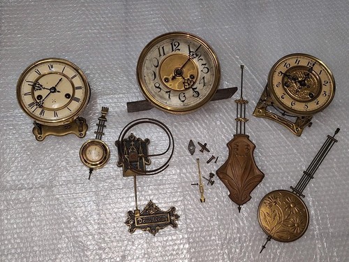Alte wanduhr uhrwerk konvolut - alte,