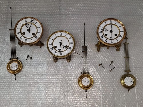 Alte wanduhr uhrwerk konvolut - wanduhr,