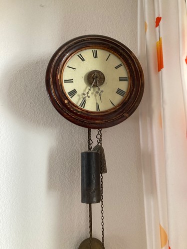 Antik wanduhr biedermeier - antik,