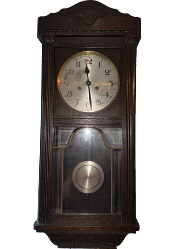 Vintage antike wanduhr eiche - antike,