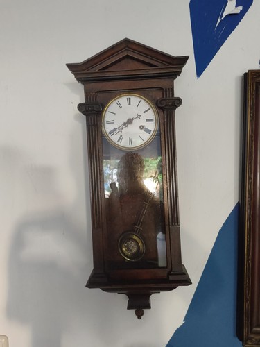 Antike wanduhr regulator - /,