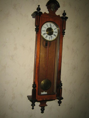Antike vintage holz wanduhr - antike,