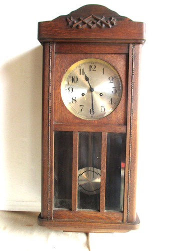 Wanduhr uhr regulator eiche - wanduhr,
