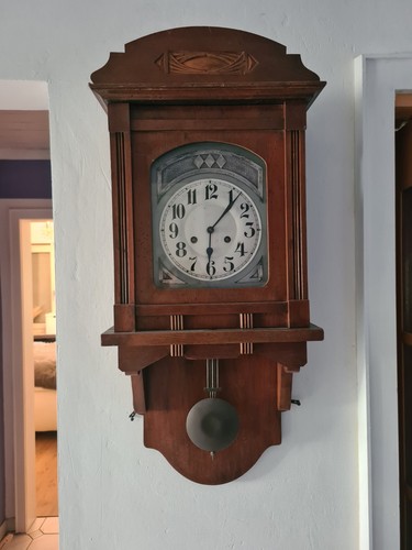 Antike pendel wanduhr - pendel-wanduhr, /